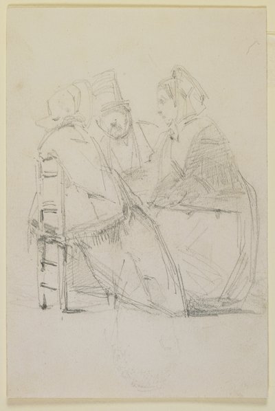 Group conversing, 1858 by James Abbott McNeill Whistler